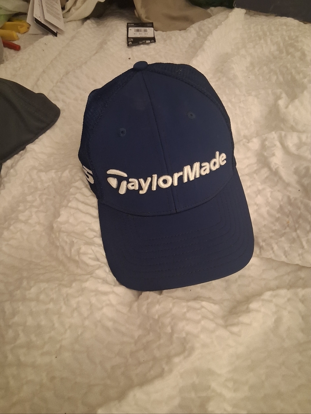 TaylorMade Navy and White Logo Golf Cap